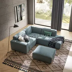 GENERICO - Sofá Seccional con Chaise Derecho Jonathan - Turquesa