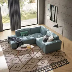 GENERICO - Sofá Seccional con Chaise Izquierdo Jonathan - Turquesa