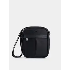 VELEZ - Vélez Morral Harrington De Lona Y Cuero Hombre Casual Negro