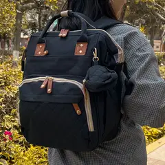 GENERICO - Mochila Pañalera Black MiniPurse