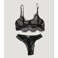 BENIE - Set Hawai - Lencería en encaje sostén y tanga