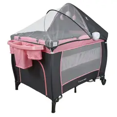 PREMIUM BABY - Corral Cuna Para Bebe Mecedora Napoles Rosa