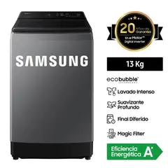 SAMSUNG - LAVADORA 13KG ECUBUBBLE CARGA SUPERIOR DIGITAL INVERTER WA13CG5441BDPE