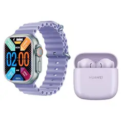 HUAWEI - Audífonos Freebuds Se 2-Morado y Reloj Inteligente Toumi S8-P