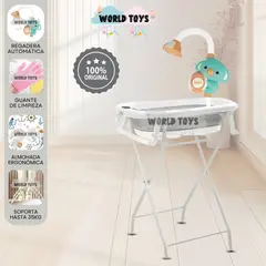 BABY - Bañera Plegable con Rack Multiuso «SPLASH PRO» Gray