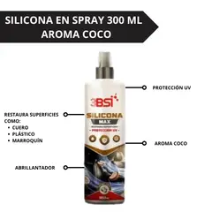 3BSI - SILICONA PROTECTOR UV AROMA COCO 300 ML