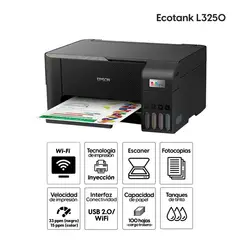 EPSON - IMPRESORA MULTIFUNCIONAL 3 EN 1 ECOTANK L3250