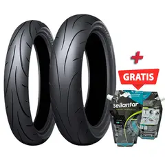 DUNLOP - PAR DE LLANTAS Q-LITE 100-80-17 y 130-70-17