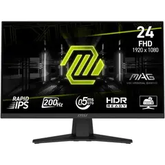 MSI - Monitor MAG 244F 24 Rapid IPS LCD FHD 200Hz 0 5ms
