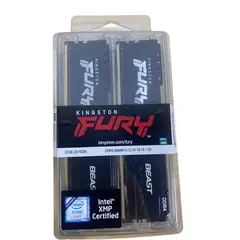 KINGSTON - KIT DE MEMORIAS FURY BEAST BLACK DIMM DDR4 PC4-21300 2666mhZ 32GB 2 x 16GB