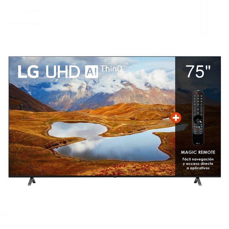 Televisor UHD 75” 4K Smart TV con ThinQ AI 75UR871C0SA 2023