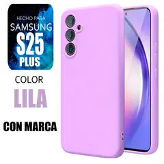 SAMSUNG - Silicone Case Para S25 Plus Lila Con Marca
