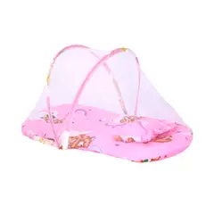 GENERICO - Mosquitero de Mallas para Bebes con Diseño Osito Rosado