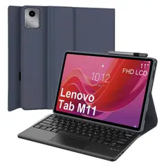 GENERICO - Funda Con Teclado Bluetooth Touchpad para Lenovo M11 K11 - AZUL