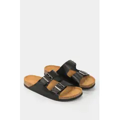 Velez - Vélez Sandalia Plana Cuero Vintage Negro