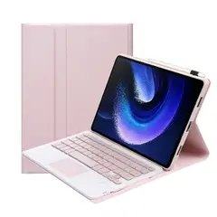 GENERICO - Funda Con Teclado Bluetooth Touchpad para Xiaomi PAD 6 11" - ROSADO