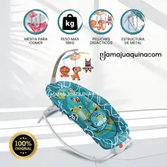 BABY - Silla Mecedora con Bandeja de Comer «OCEAN» Didáctico Blue