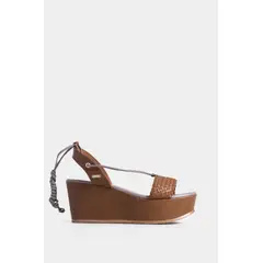 VELEZ - Vélez Sandalias Plataforma Caval 2.0 Cuero Mujer Miel
