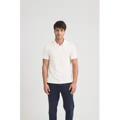 VELEZ - Vélez Polo Oculus Para Hombre Semi Fit Blanco