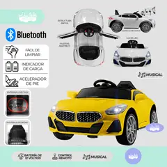 GENERICO - Carro a Batería para niños Deportivo Z4 amarillo