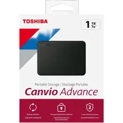 TOSHIBA - Disco Duro Externo 1 TB Canvio Advance Negro