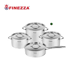 FINEZZA - Set de Ollas Acero Inoxidable FZ-1008TS