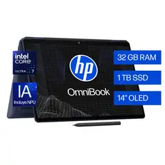HP - Laptop OmniBook 14-fh0000la Intel Core Ultra 7 32GB 1TB