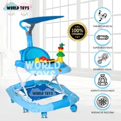 BABY - Andador con Tablero Musical «WALKIE» Blue