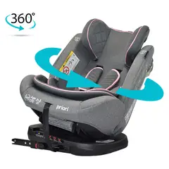 PRIORI - Silla de Auto Bebé 360° First Plus Gris Rosa