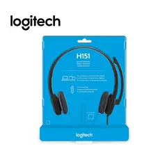 LOGITECH - AUDIFONO CMICROF H151 STEREO BLACK 981-000587