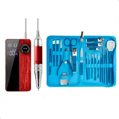 GENERICO - Pulidor Uñas Inalambrica Zsdg-239+ Set de Manicura 22 Piezas