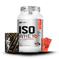 UNIVERSE NUTRITION - Iso Whey 1.1 kg Chocolate+Creatina Dorian Yates 300Gr+2 Diabolus