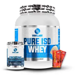 GENERICO - Proteína Yava Labs Iso Whey 1Kg Vainilla+Creatina Yava Labs 300Gr+2 Diabolus