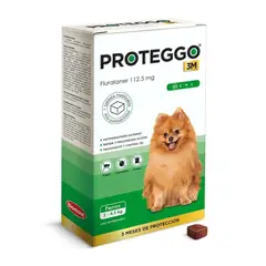 PROTEGGO - 3M de 2 a 4,5 Kg X1 Tableta Antipulgas Para Perro