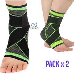 OEM - Pack2 Tobillera Deportiva Ajustable con Vendaje Velcro Ortopedica