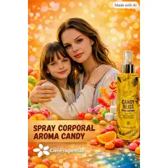 CIEN FRAGANCIAS - BODY MIST VEGANO CIENFRAGANCIAS ESPAÑA ORIGINAL CANDY 200ml EL MEJOR AROMA PARA TODA EDAD PREMIUM