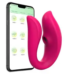 OEM - Consolador con Aplicativo Succionador Vibrador Estimulador de Clitoris