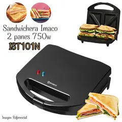 IMACO - Sandwichera Maker Antiadherente 2 panes -