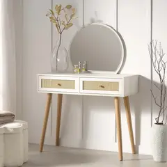 R&R MUEBLES - Tocador Vintage Ageha Blanco