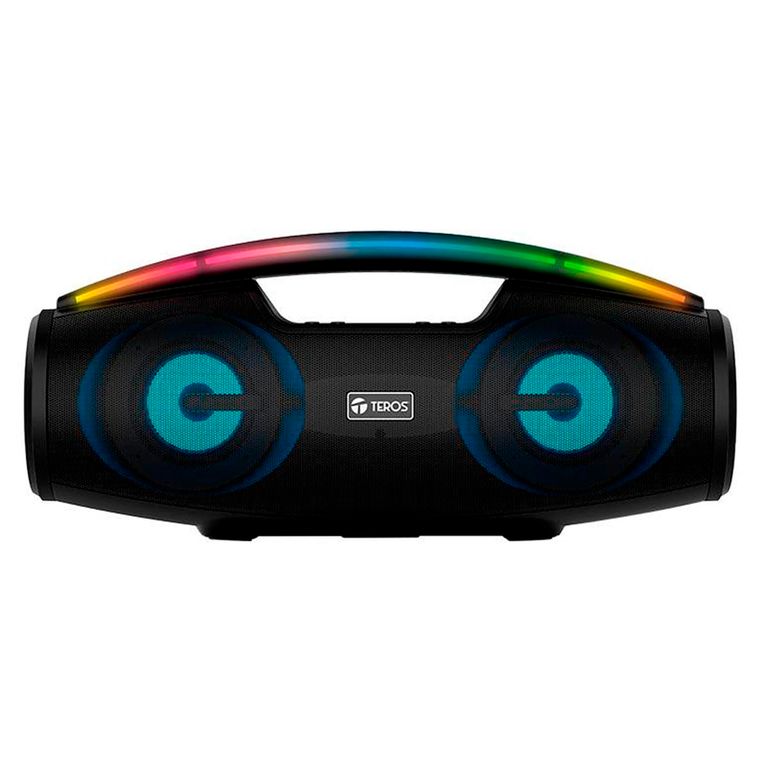 Parlante Bluetooh Te-6042n Color Negro Led Rgb