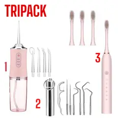 OEM - TRIPACK Irrigador Dental + Cepillo Electrico + Kit Limpieza
