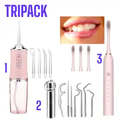 OEM - TRIPACK Irrigador Dental + Cepillo Electrico + Kit Limpieza