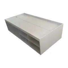 GENERICO - Tarima Tipo Box 1P “PlazaBox” – 5 Compartimientos + Baúl