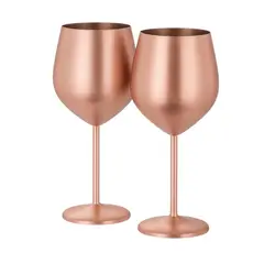 KOTIINI - Set 2 copas acero inoxidable 500ml oro rosa