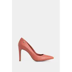 VELEZ - Vélez Tacones Cerrados De Cuero Liso Rosado