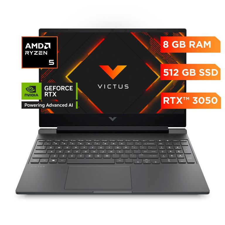 Laptop Victus 15-fb3009la AMD Ryzen 5 8GB 512GB RTX3050