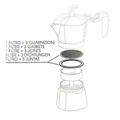 PEDRINI - Repuesto cafetera 9 tz