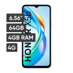 HONOR - Celular X5B 6.56" 4GB 64GB 50 MP + 0.08 MP Negro