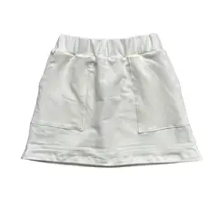 RED CARROT - Falda short color crema de french terry