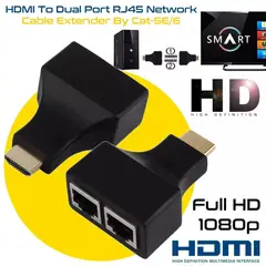 OEM - Adaptador HDMI Extensor de Cable de Red RJ45 hasta 30metros